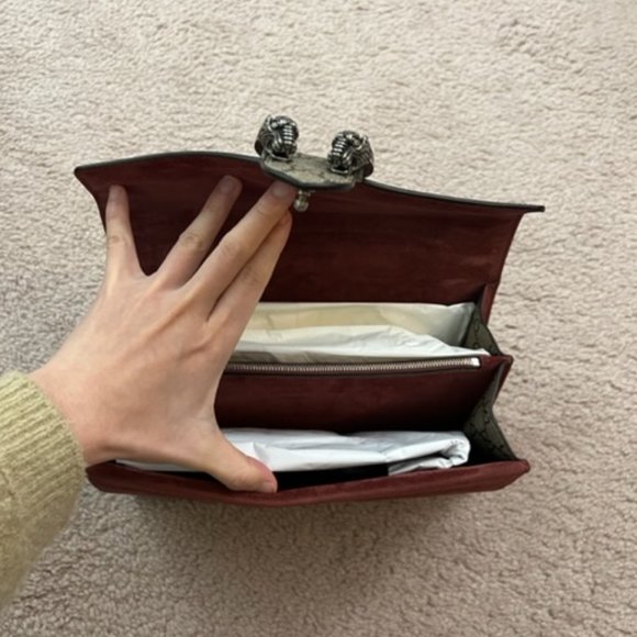 Gucci Dionysus GG Supreme Bloom Floral Medium Shoulder Chain Bag New Authentic - Picture 7 of 10